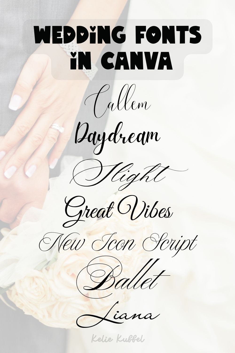 Wedding Fonts in Canva 💍💒