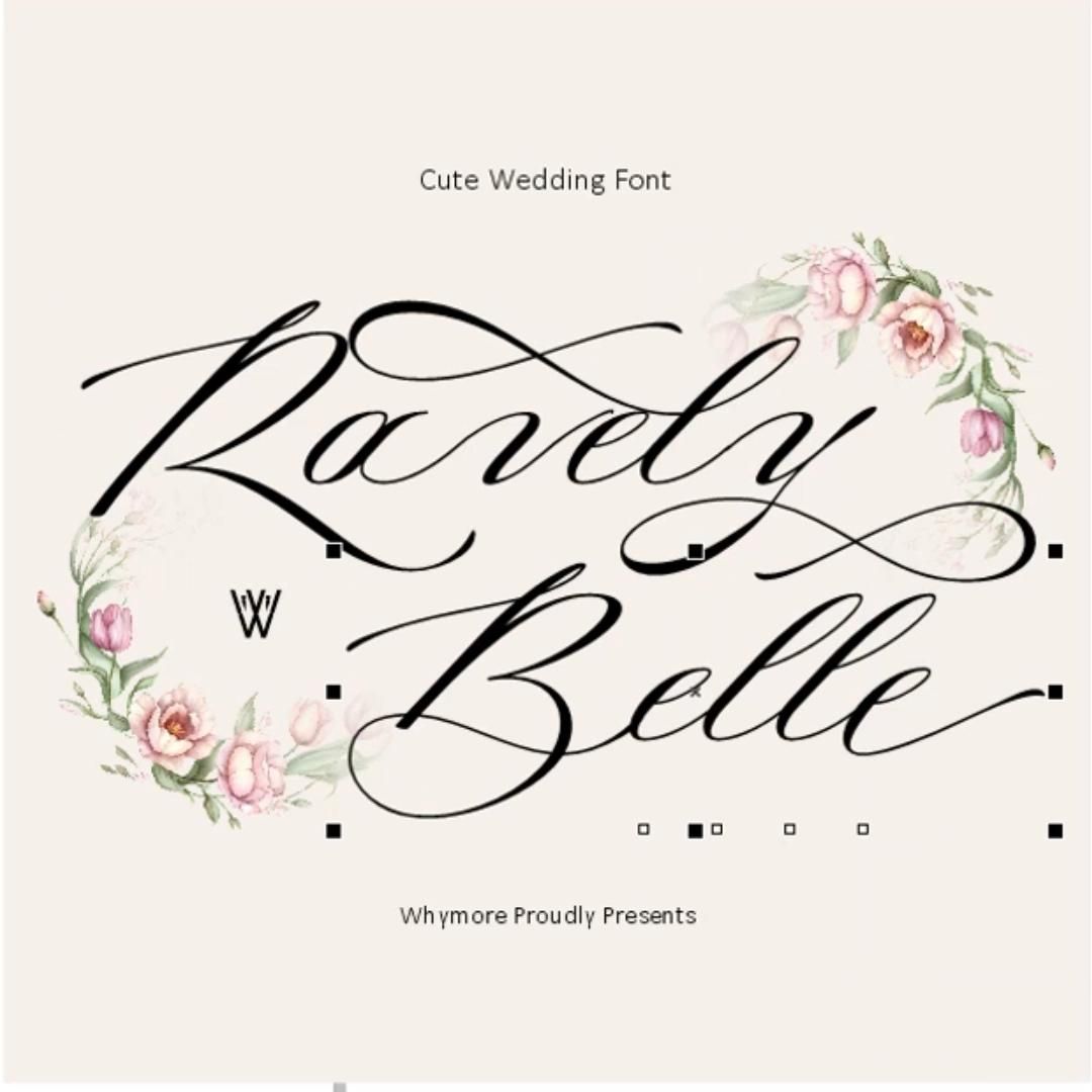 Download Font, Digital font, Ravely Belle Wedding Font, Script Font, Cricut font, Handwritten font