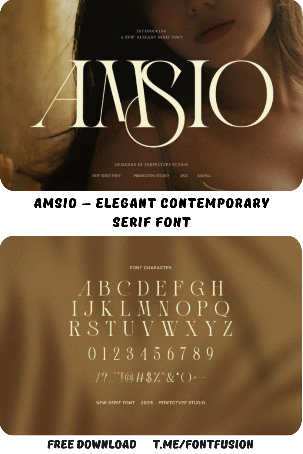 Amsio – Elegant Contemporary Serif Font