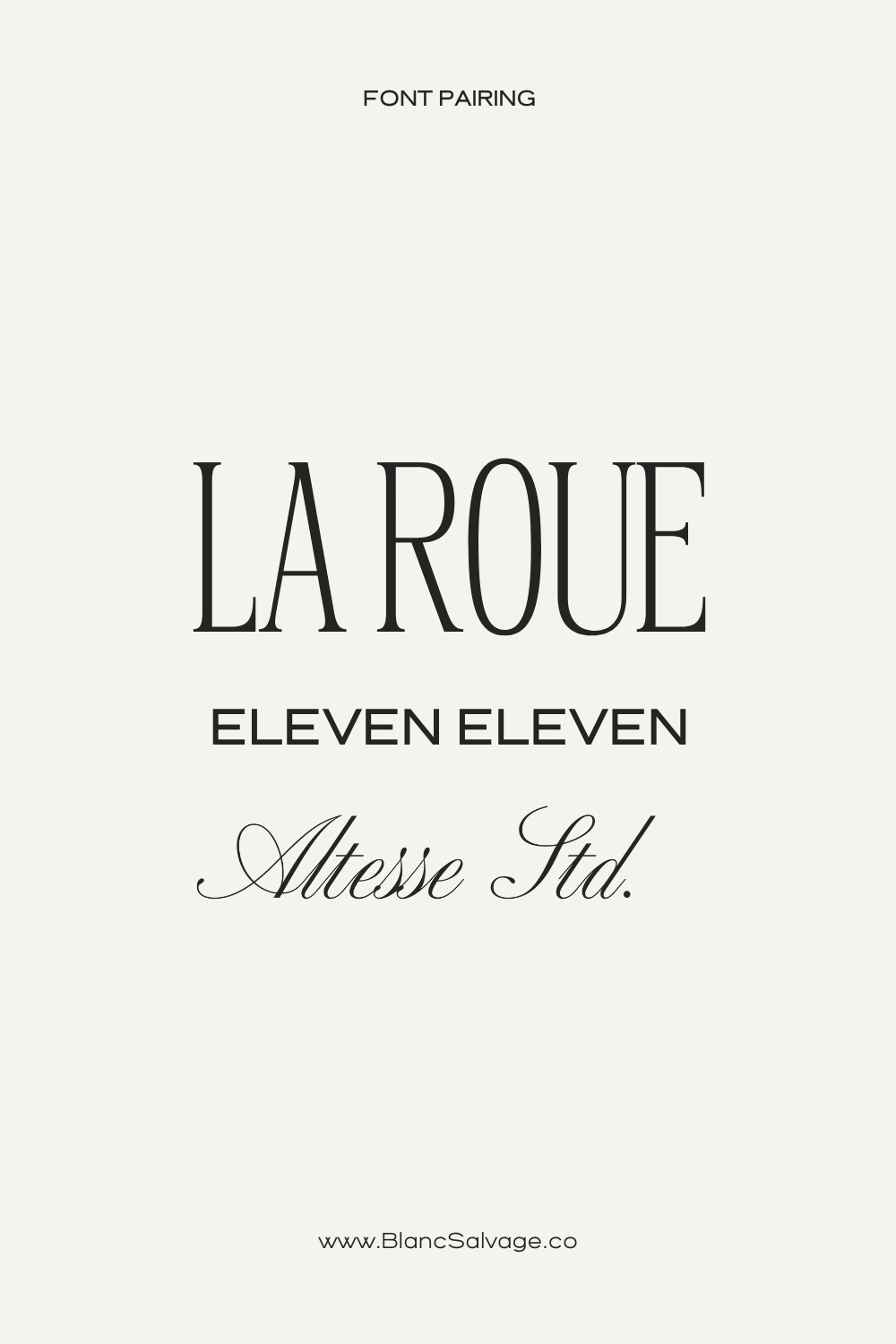 Serif Font Pairing Inspiration for Luxury Brands | Typography Inspiration