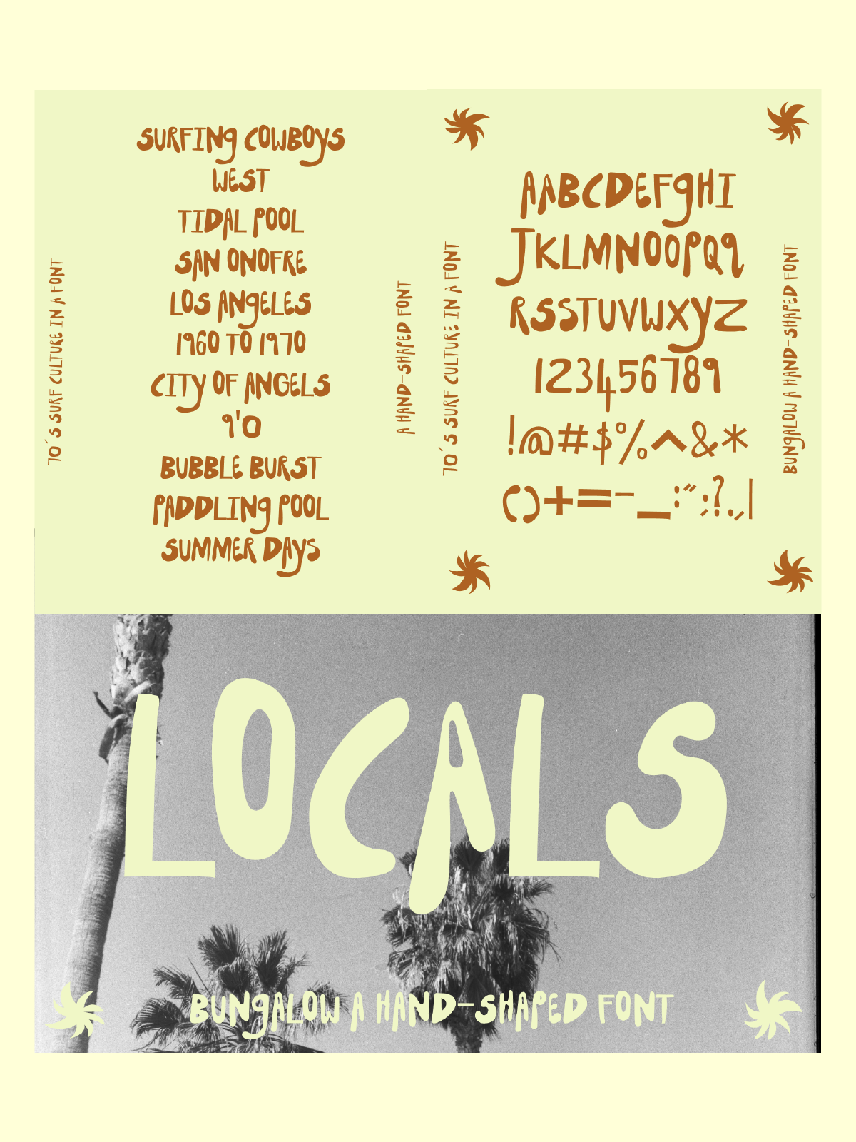 Bungalow | A hand-shaped font 70’s surf💙