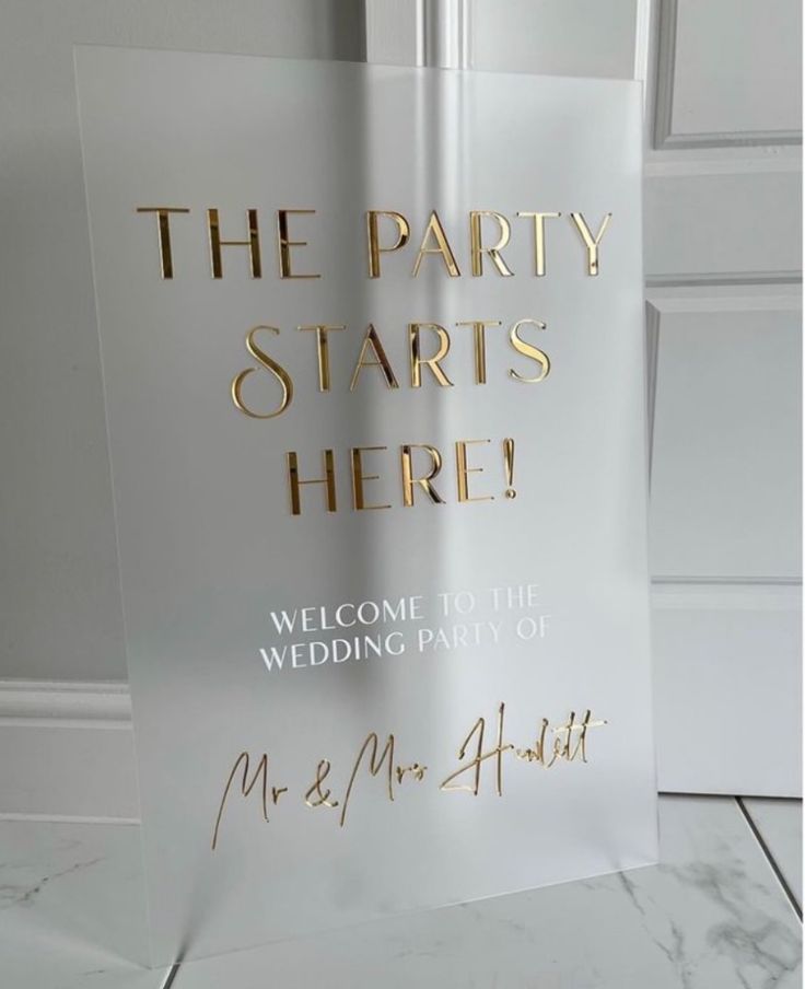 Reception Signage Wedding