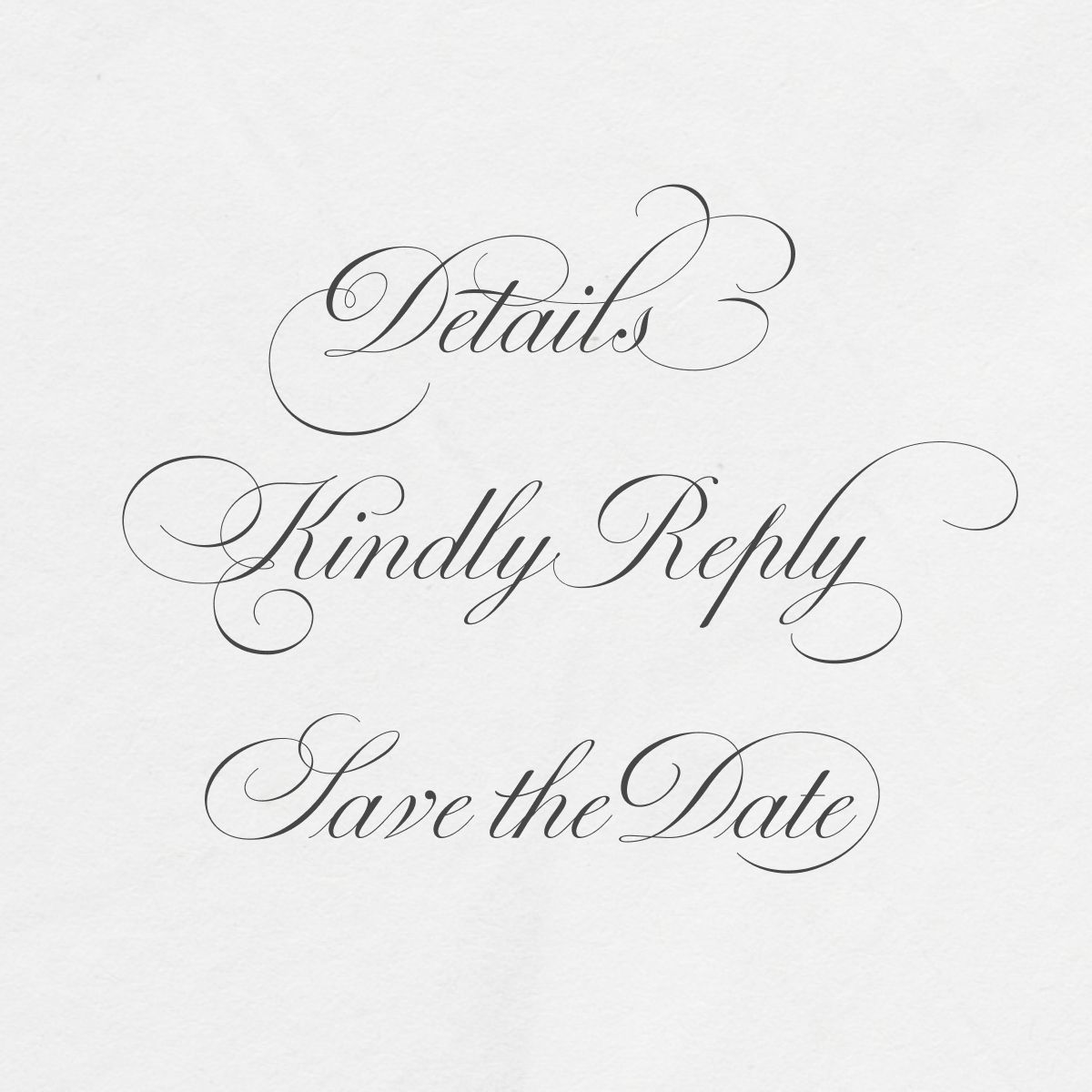 Wedding Details & RSVP – Beyond Perfection Font