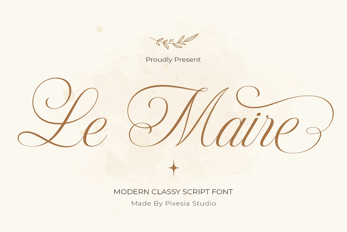 Le Maire — Modern Script Font
