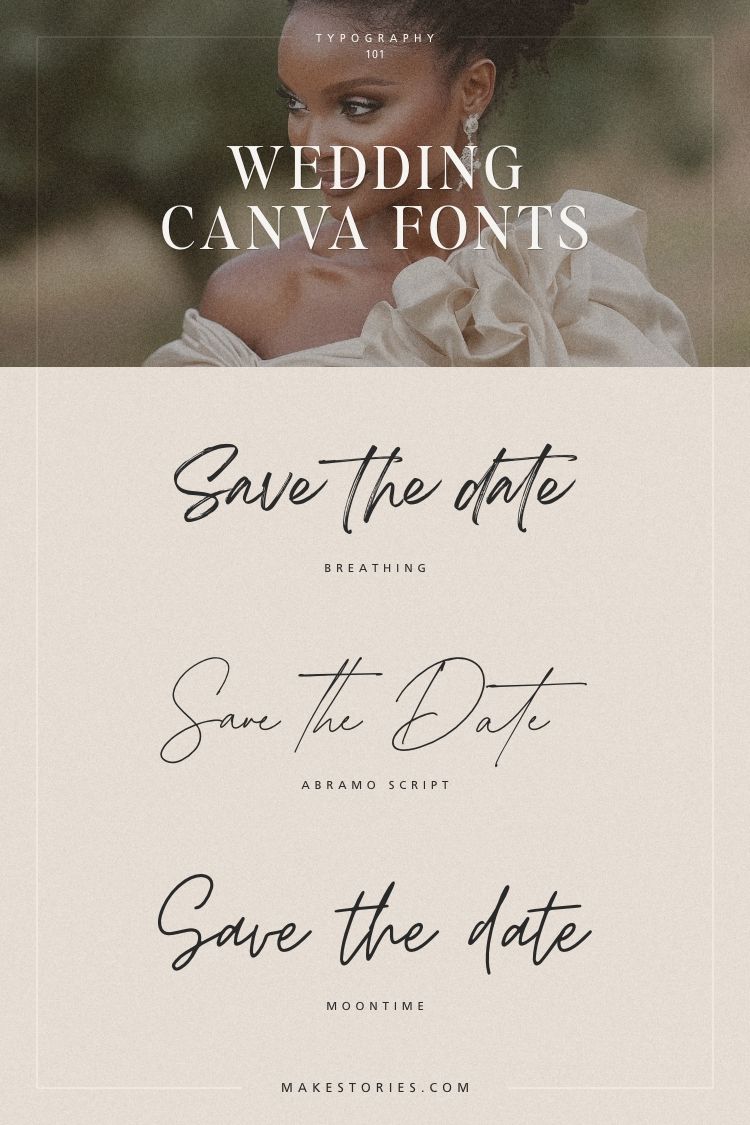 Delicate Canva Wedding Handwritten Script Fonts