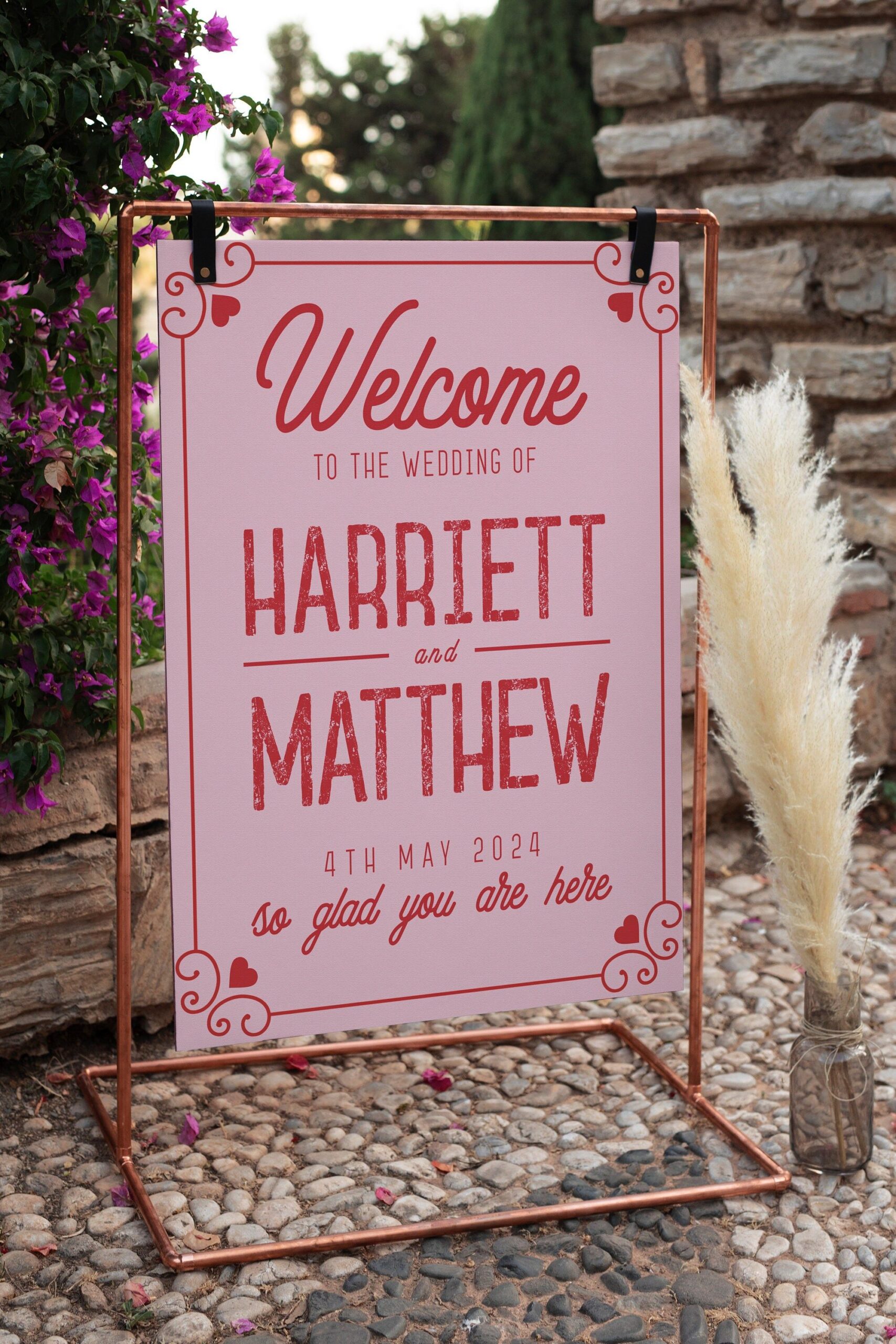 Wedding Bundle Wes Anderson Templates, Retro Wedding Suite, Pink and Red Editable Wedding Template Bundle, Digital Downloads, Templett — Etsy