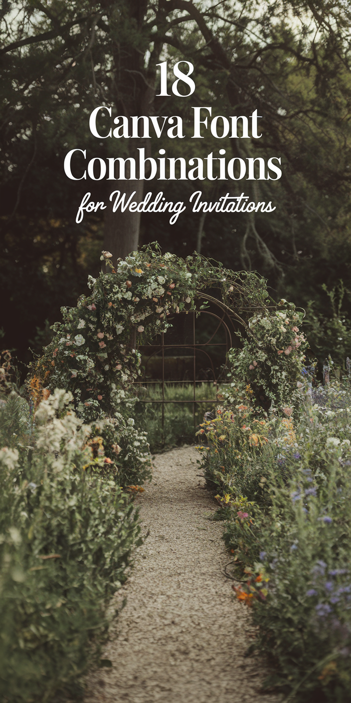 Planning Your Wedding Invites? Use These 18 Canva Font Combos for a Designer