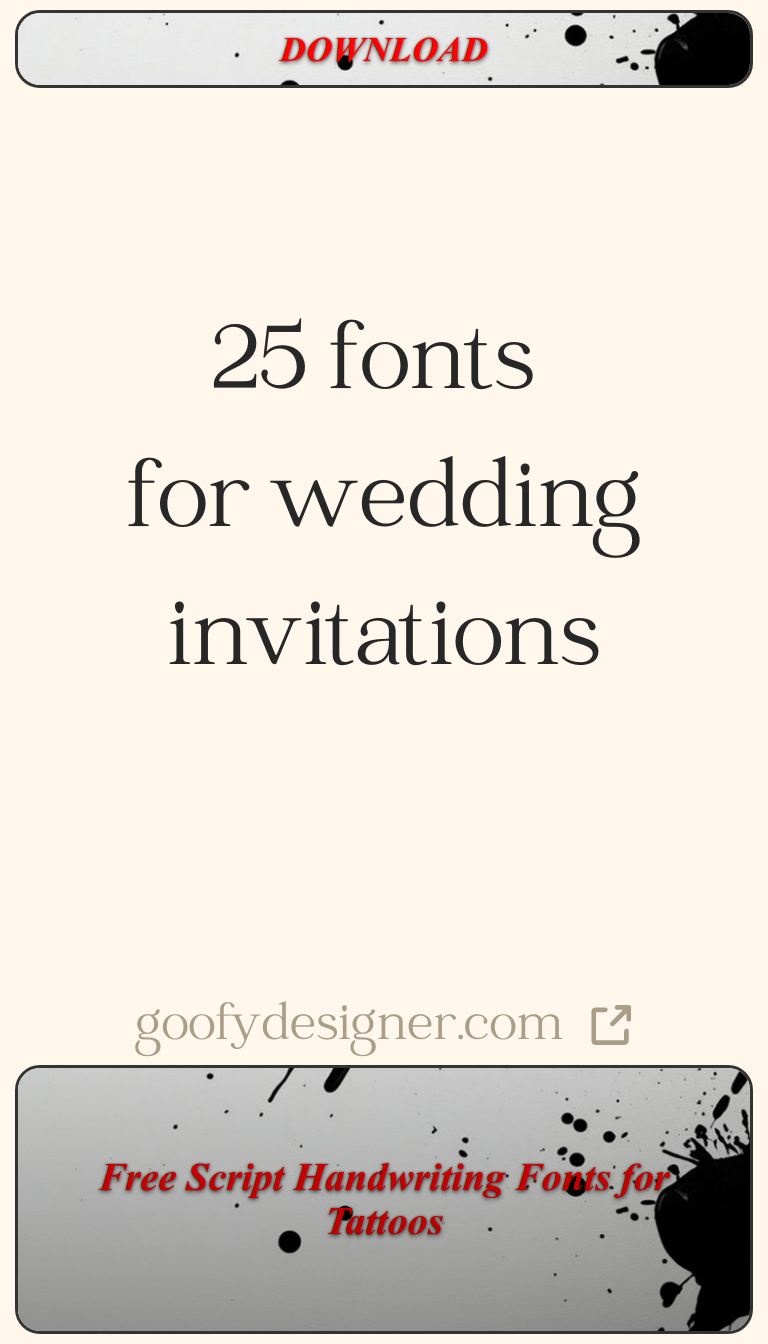 Free Script Handwriting Fonts for Tattoos