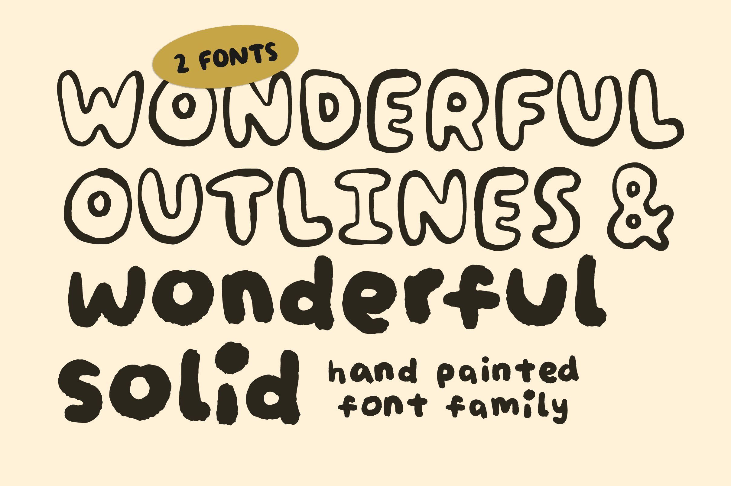 2 Fonts: Wonderful Handwriting