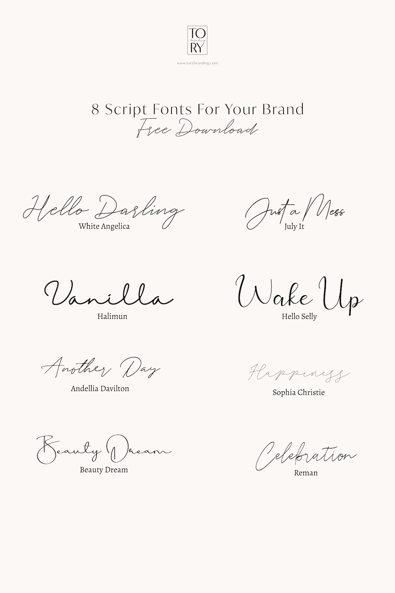 8 Free Script Fonts for Your Brand | VICI LOU STUDIO