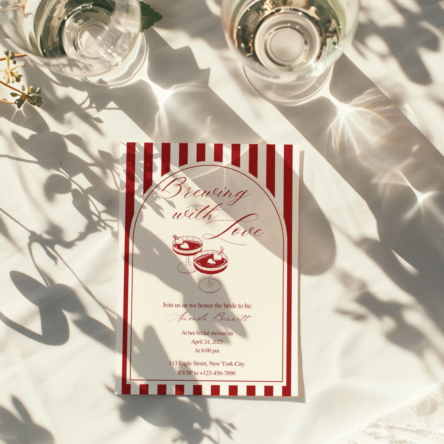 Unique Bridal Theme Invitation Idea