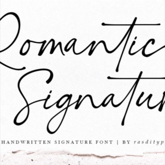 Romantic Signature Fonts for Elegant Weddings 💍✨