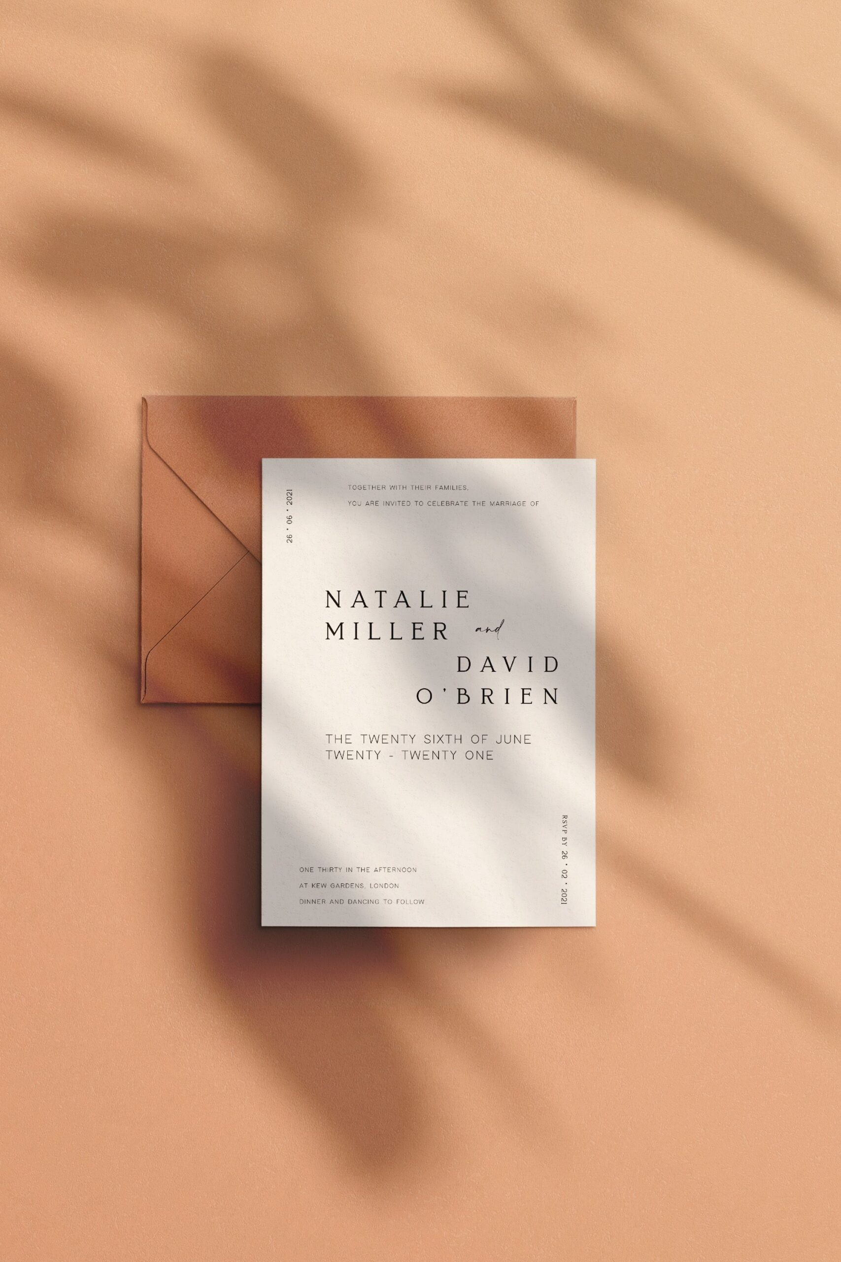 Minimal Wedding Invitations