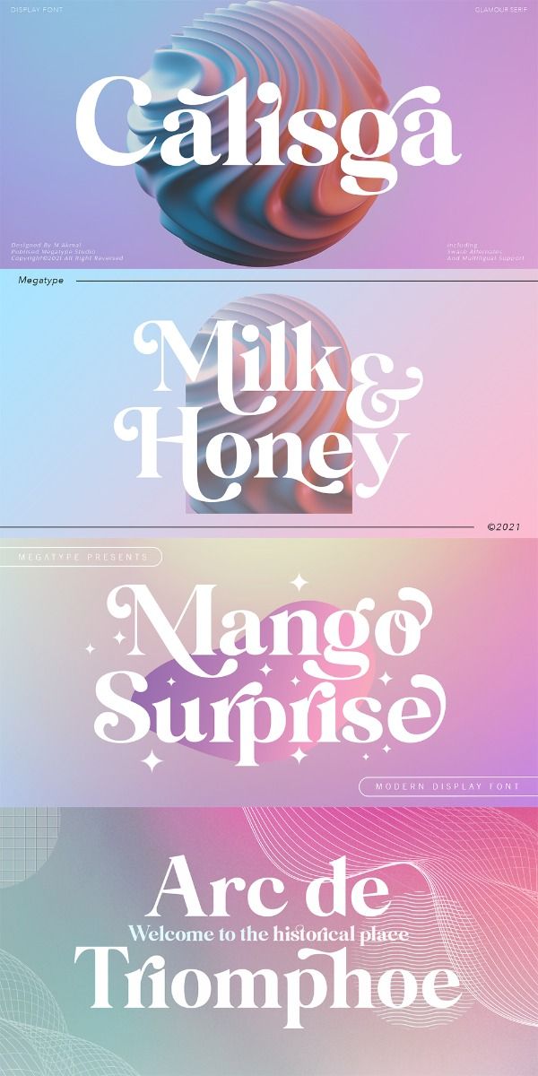 Calisga Typeface | Serif Font