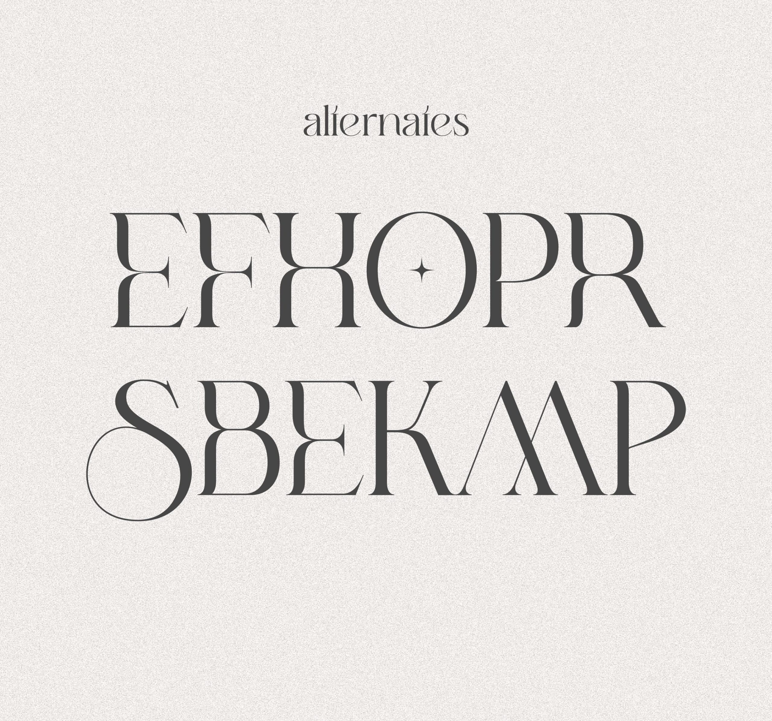 Elegant Serif Modern Font for Weddings, Logos & Canva | Digital Download Typeface