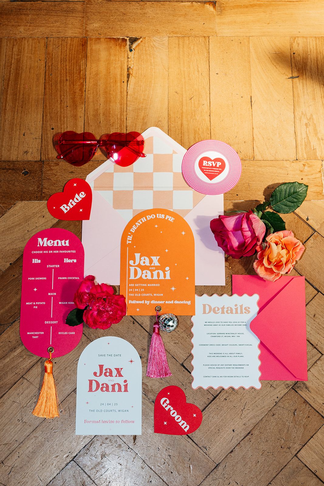 Retro Disco Wedding Invites 🪩✨