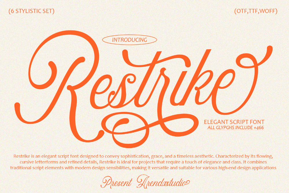 FREE FONT | RESTRIKE SCRIPT FONT