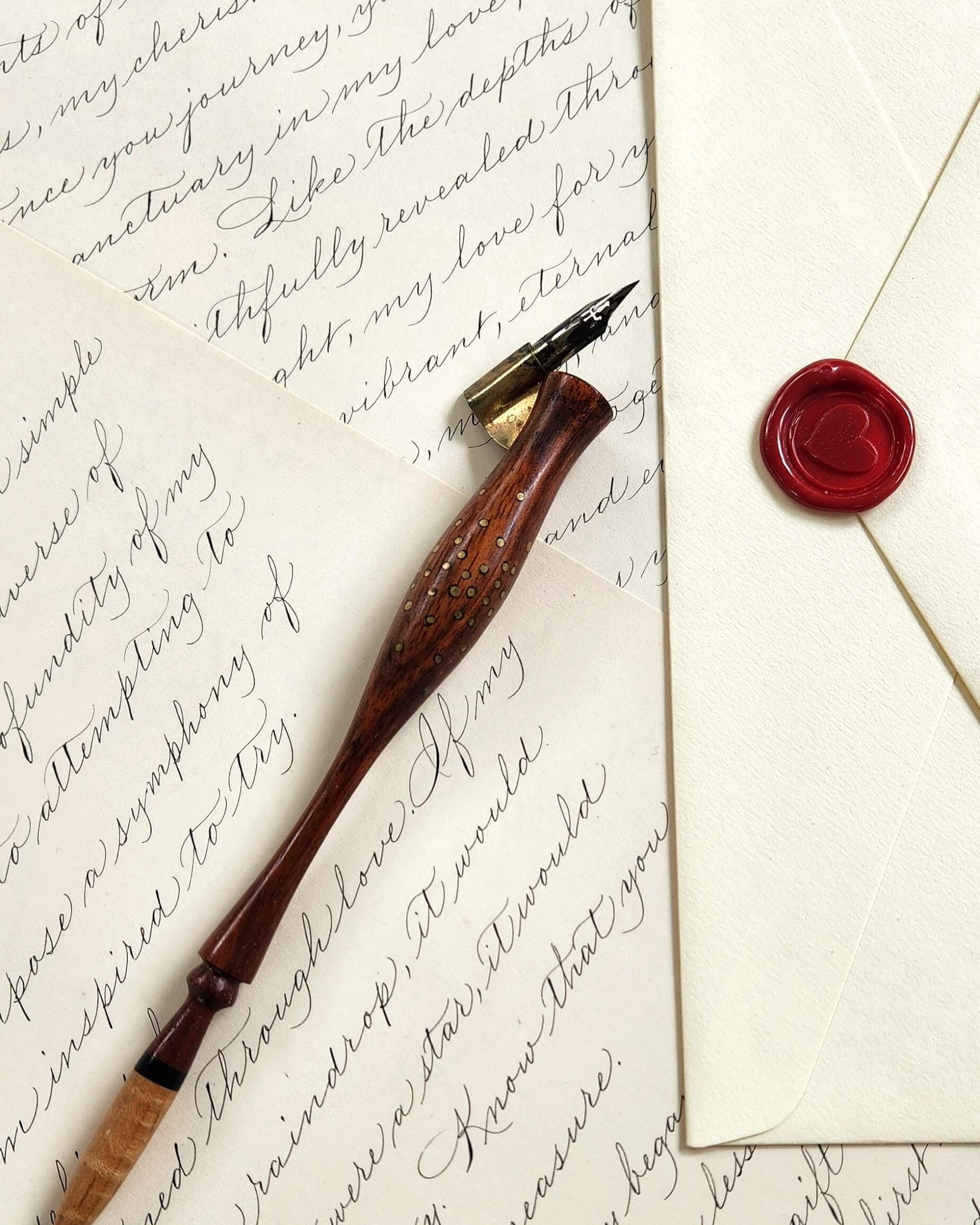 Vintage Love Letter in Calligraphy | Custom Handwritten Letter | Anniversary Gift, Marriage Proposal, Wedding Day Letter from Bride/Groom