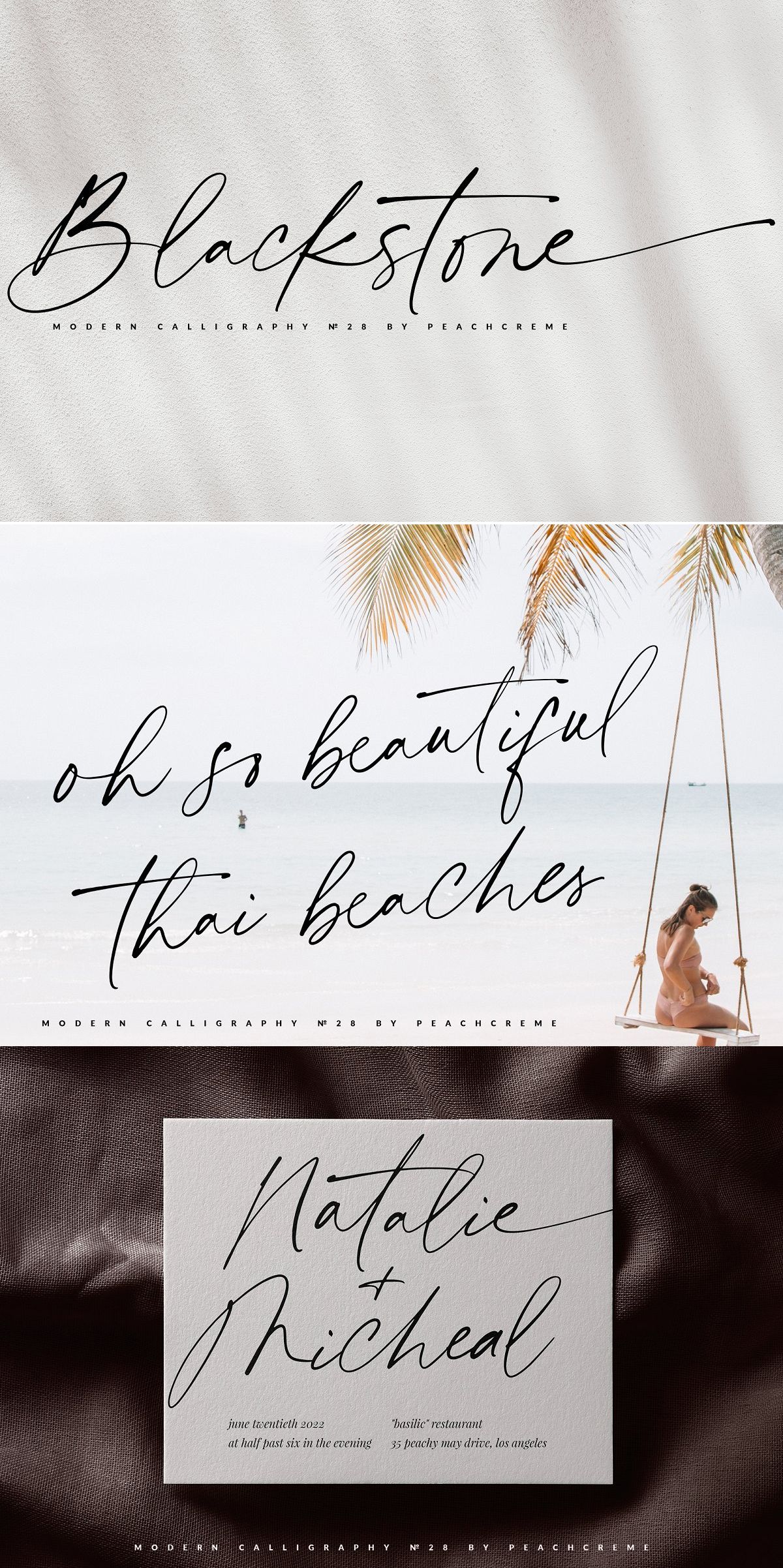 Blackstone — Stylish modern calligraphy font