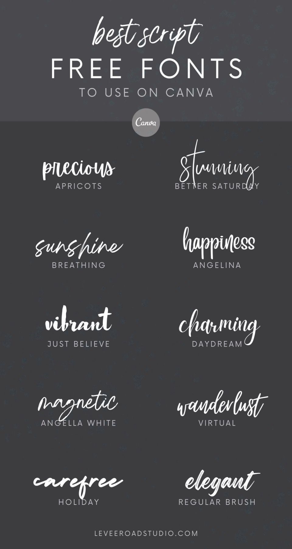 Free Handwritten Fonts: Canva Font Combos — Typography, Wedding Fonts and