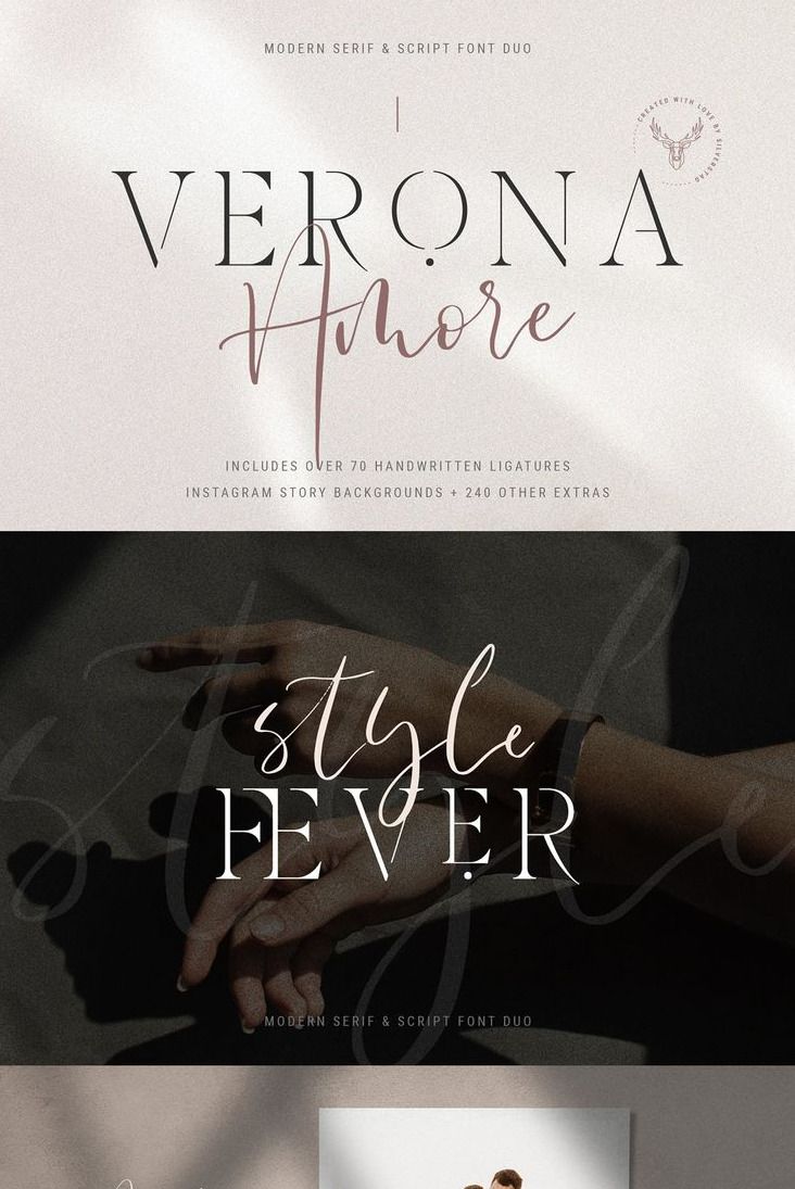 Verona Amore Font Duo & Extras
