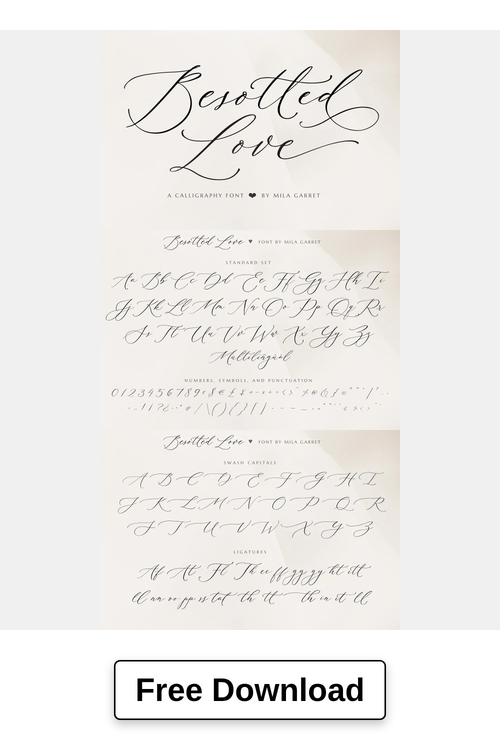 Besotted Wedding Calligraphy Font