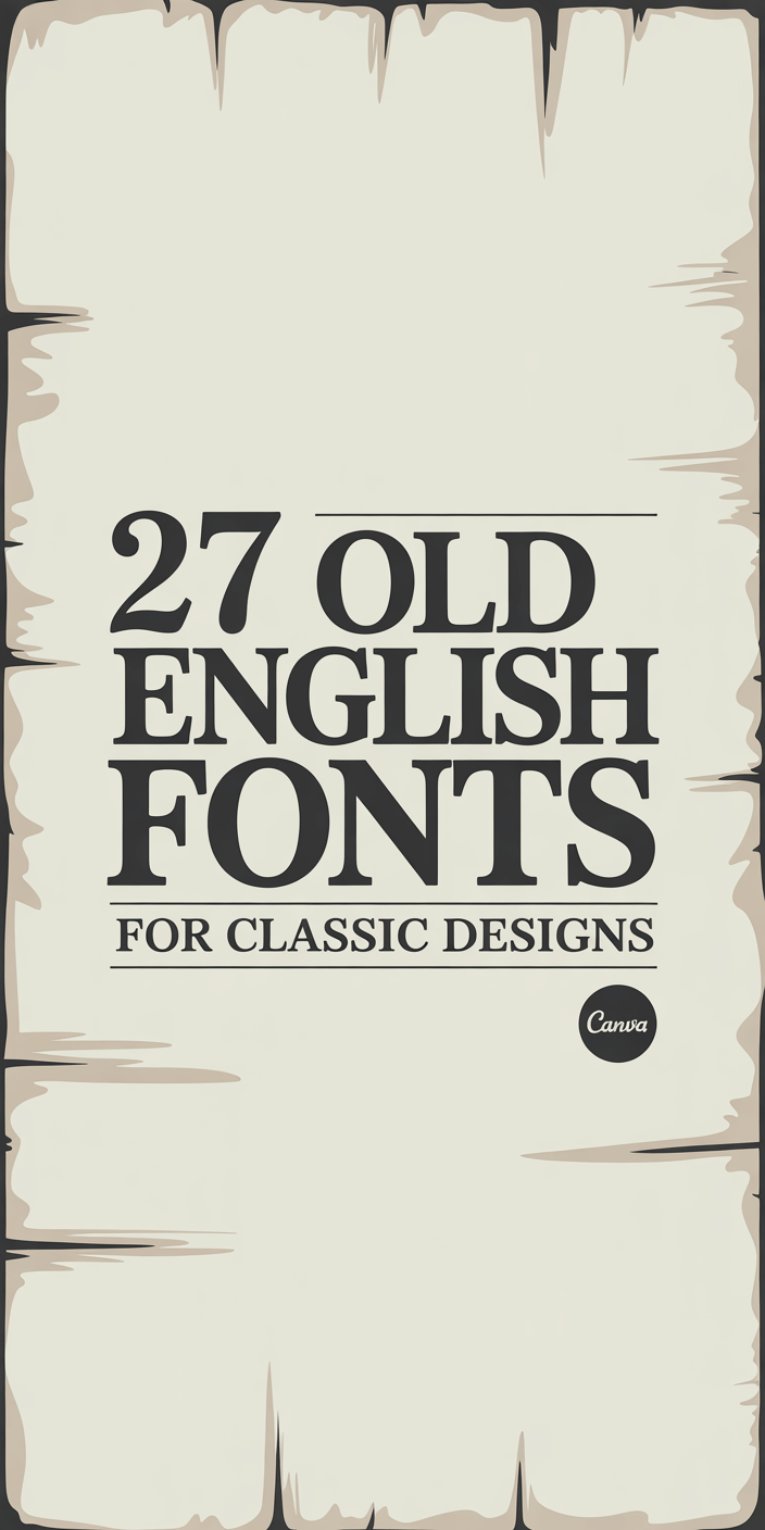 27 Best Old English Fonts on Canva for Classic Designs