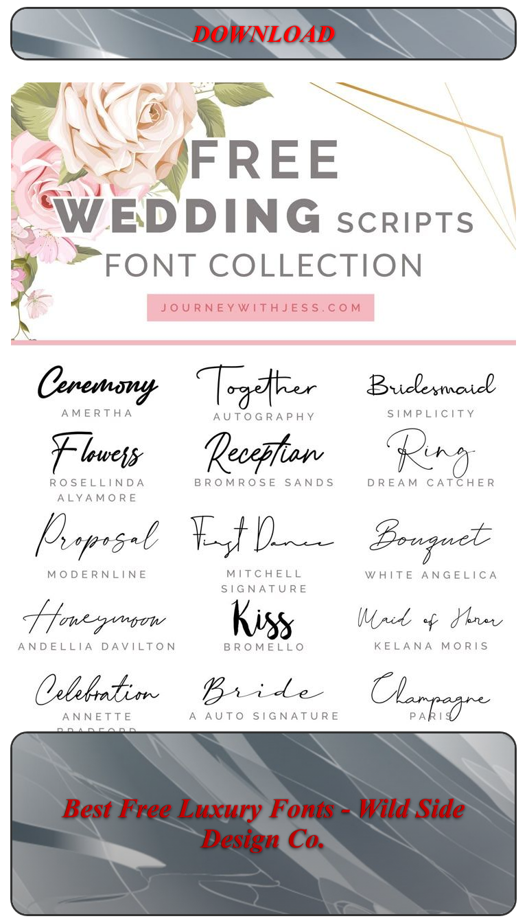 Best Free Luxury Fonts — Wild Side Design Co.
