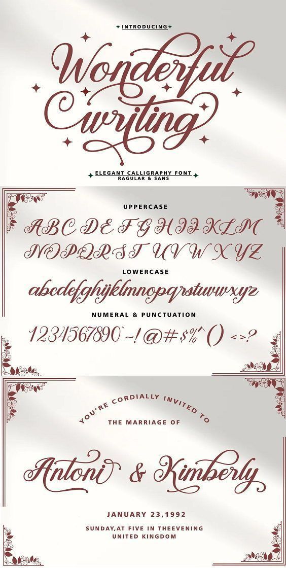 a calligraphy script font
