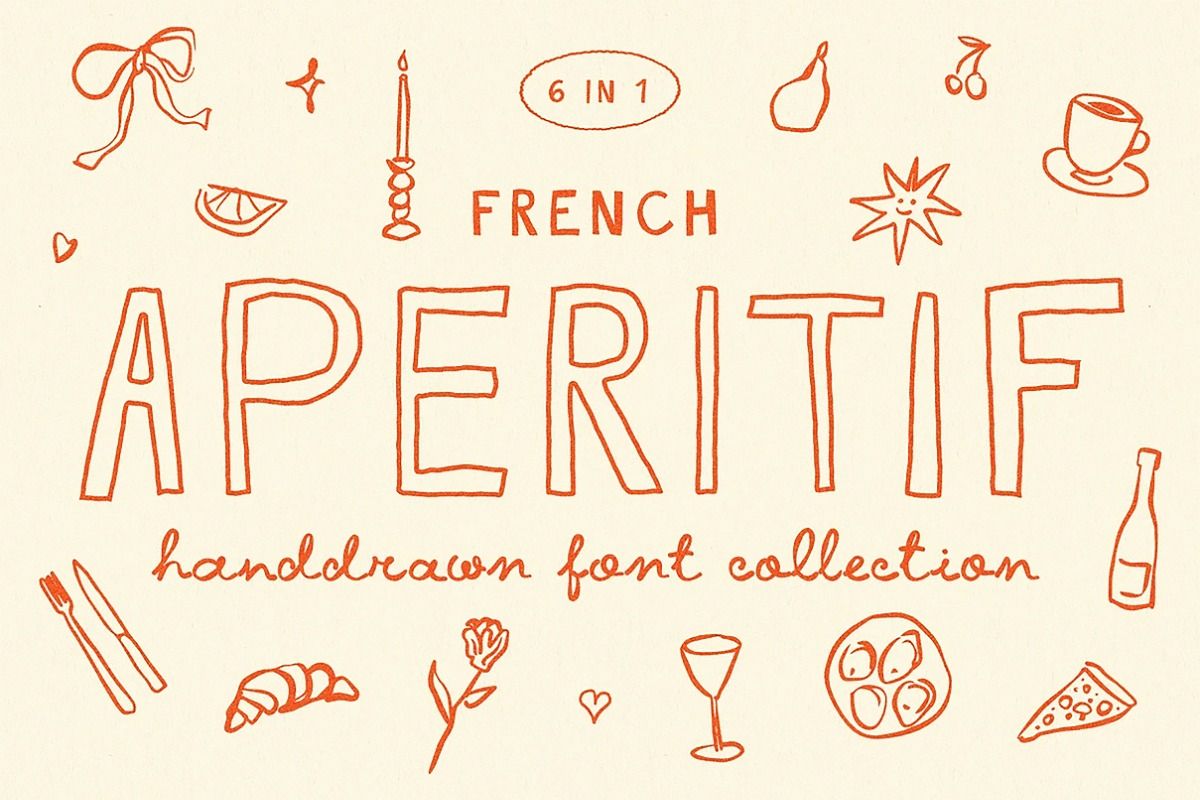 French Aperitif Quirky Font Family