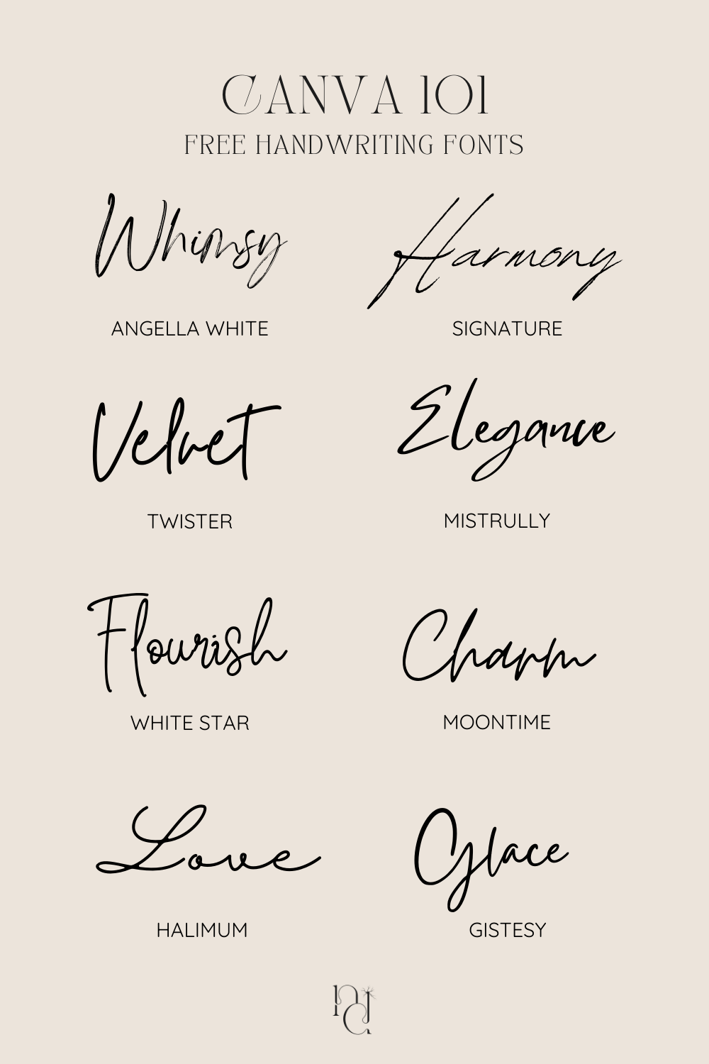 Canva 101: Free Handwriting Fonts for Stunning Designs