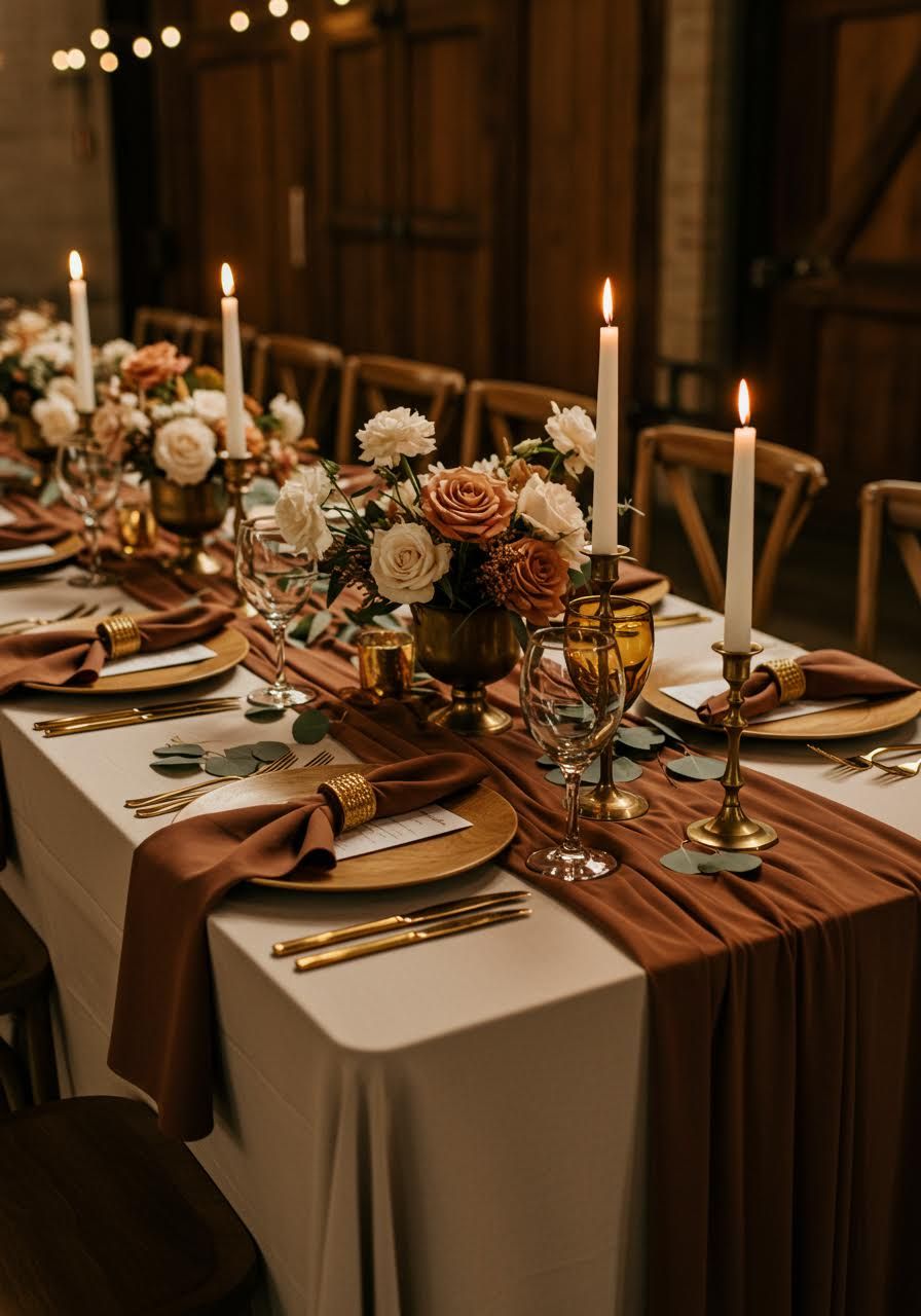 50 Brown Wedding Decor Ideas for Warm Elegant Themes