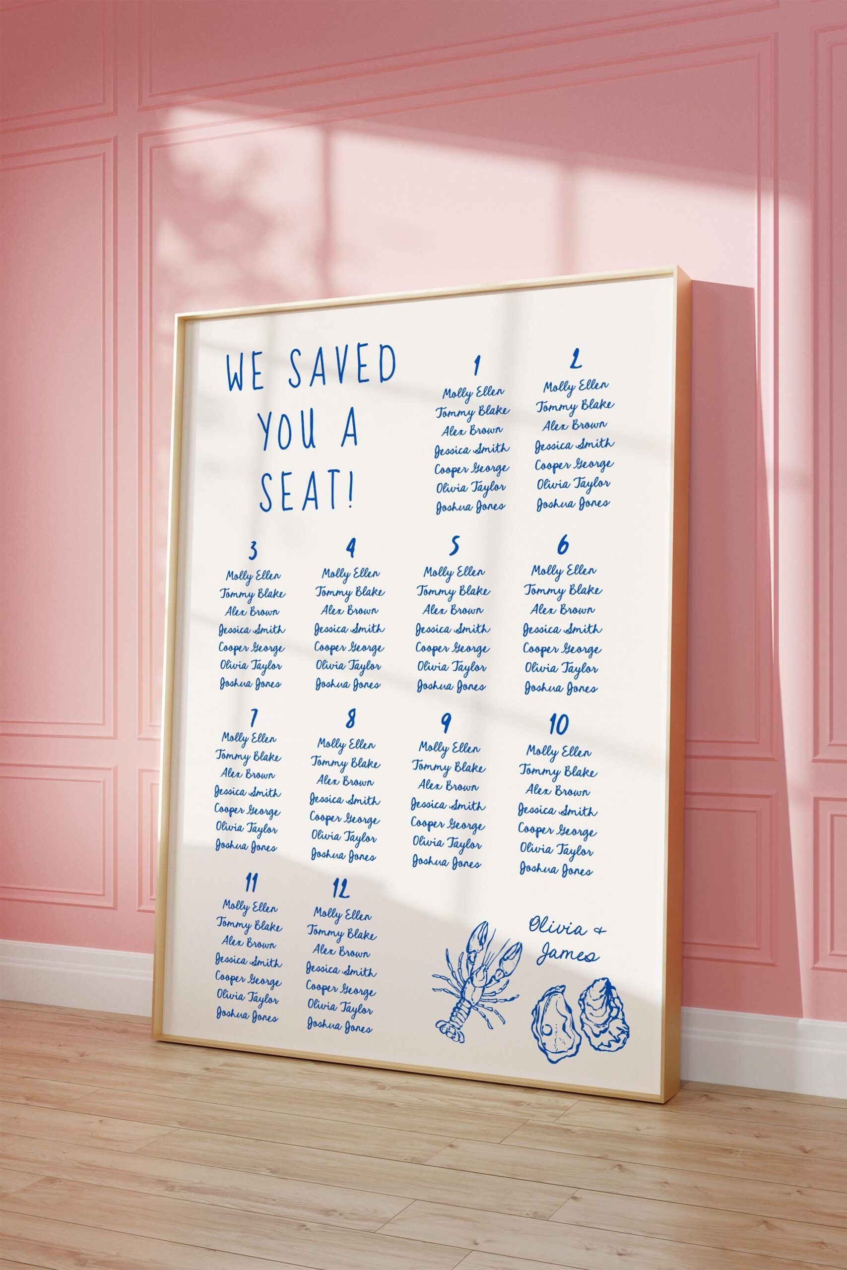 Beach Wedding Seating Chart Sign Hand Drawn Summer Wedding Seating Chart Template Handwritten Seati