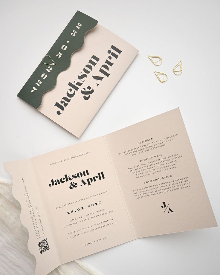 All In One Wedding Invitations | Unique Wedding Invitations
