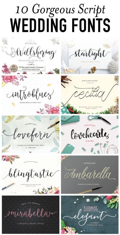 Ultimate Handwriting Examples—12 Free Fonts for your Wedding Invitations