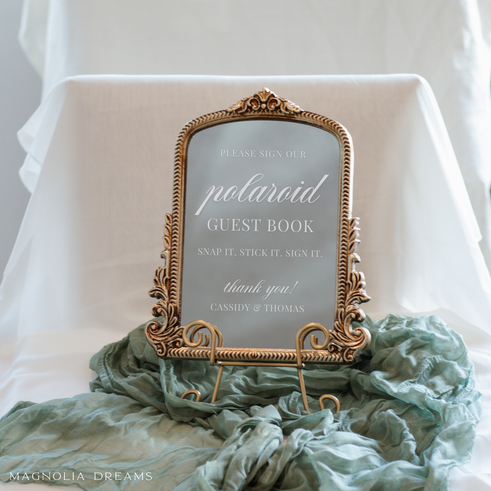 Guest Book Sign for Wedding Table