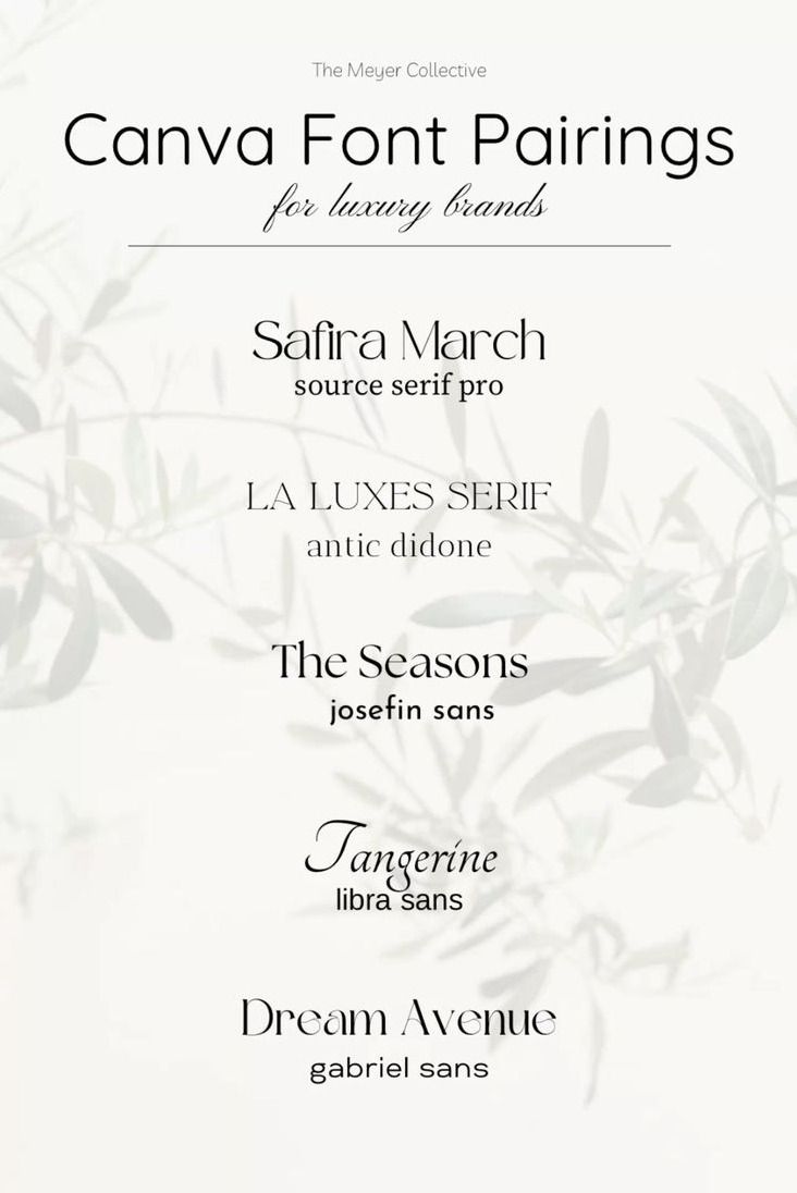 Elegant Canva Font Pairings for Luxury Branding in 2026