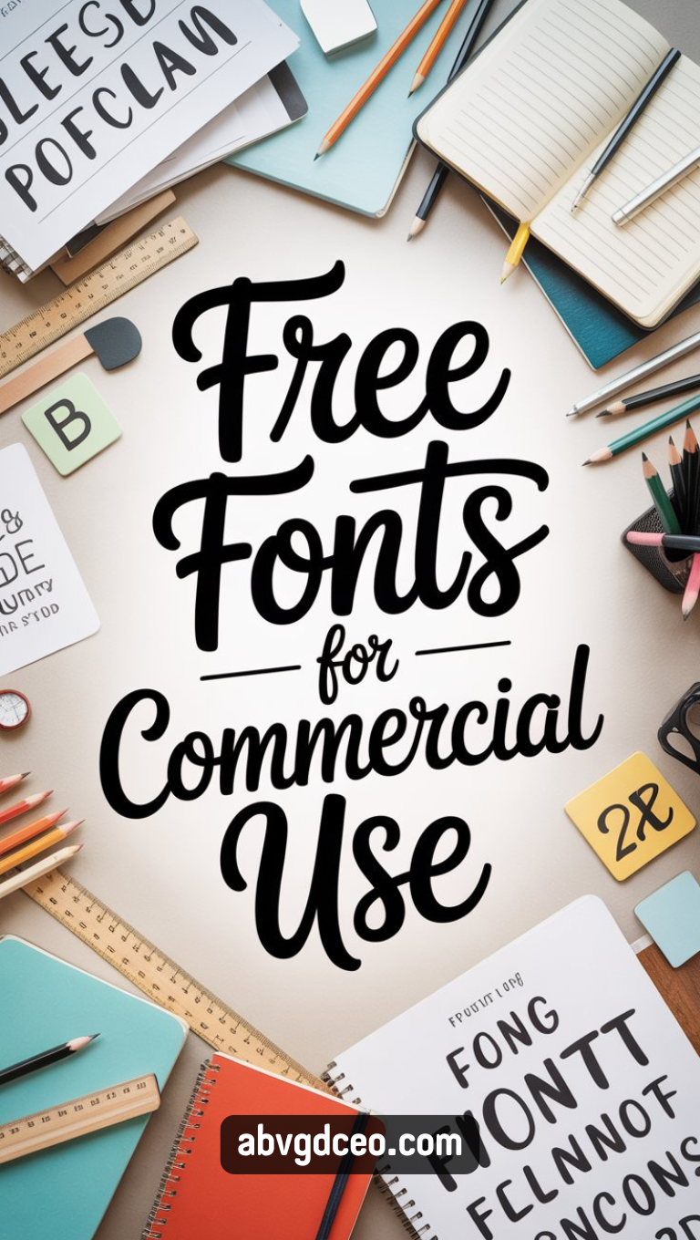 Free Fonts for Commercial Use – Boost Your DIY & Branding