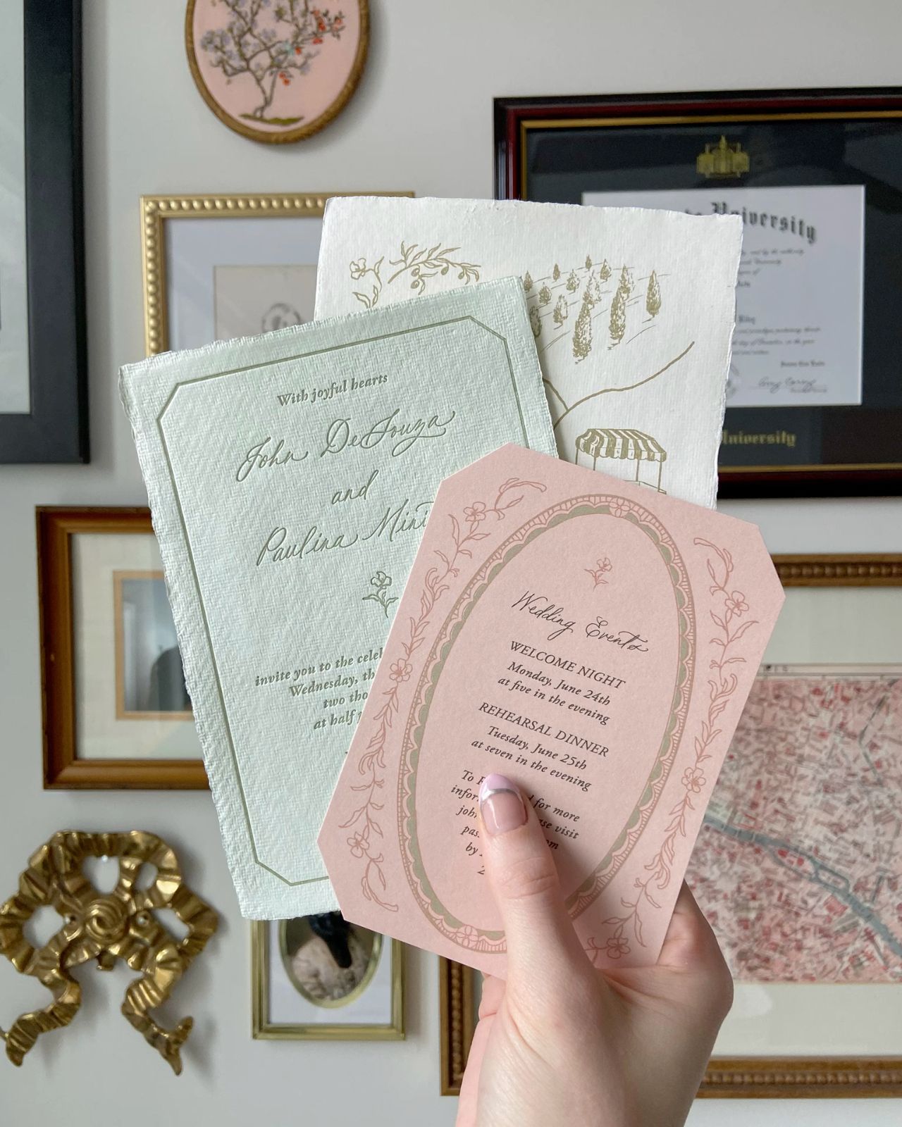 Custom wedding invitations