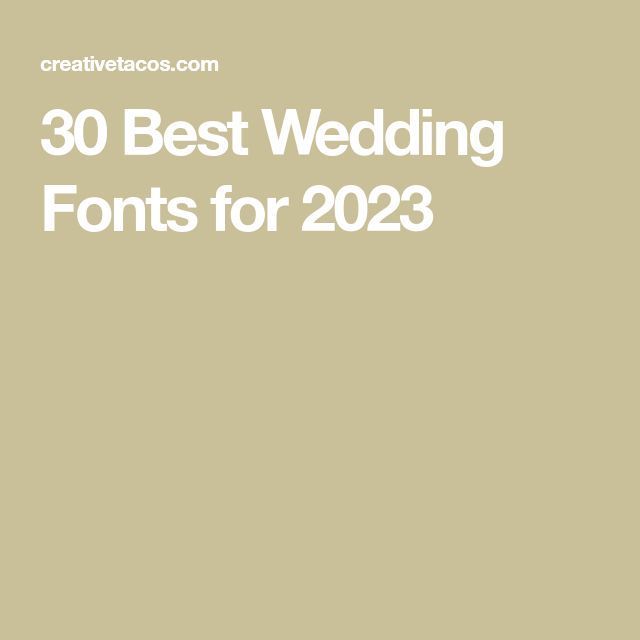 30 Best Wedding Fonts for Wedding Printable Design in 2024