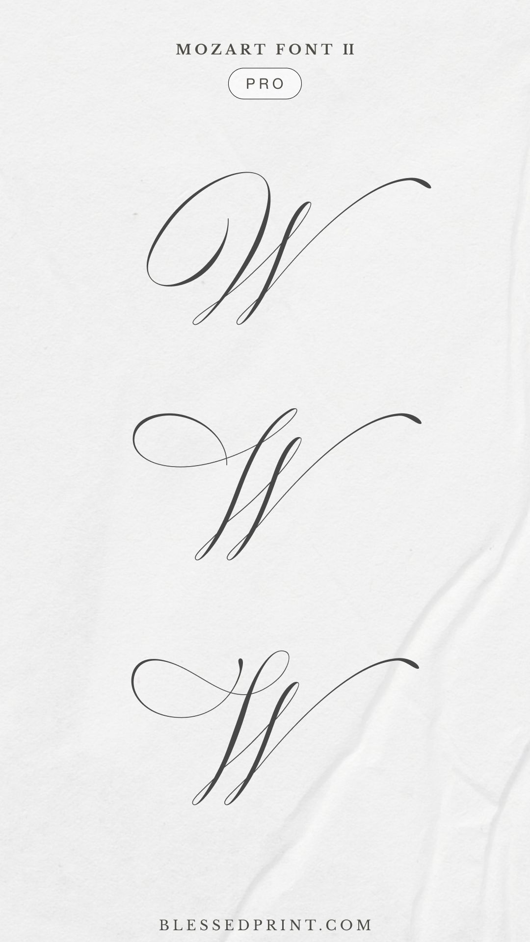 **Wedding Script Letter W with Flourishes for Elegant Invitations and Custom Branding**
