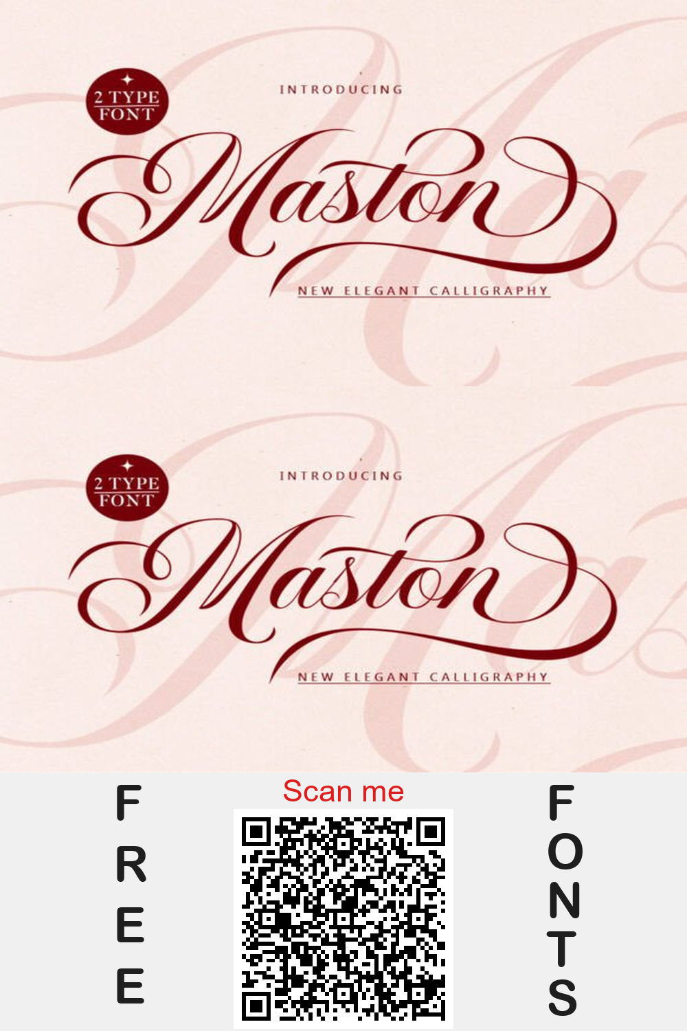 Maston Font: Elegant Script Calligraphy for Wedding & Logo Design