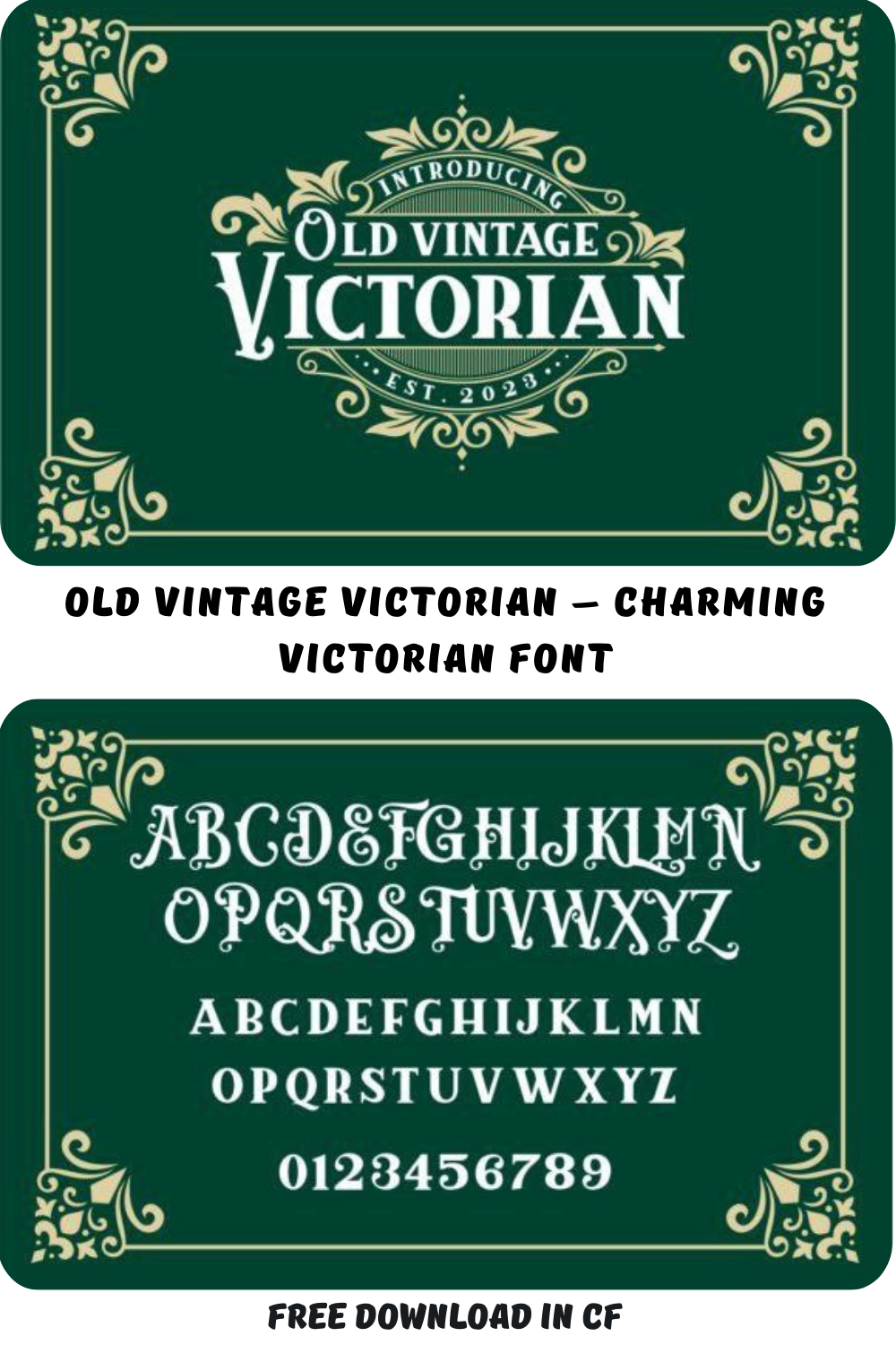 Old Vintage Victorian – Charming Victorian Font 🏛️
