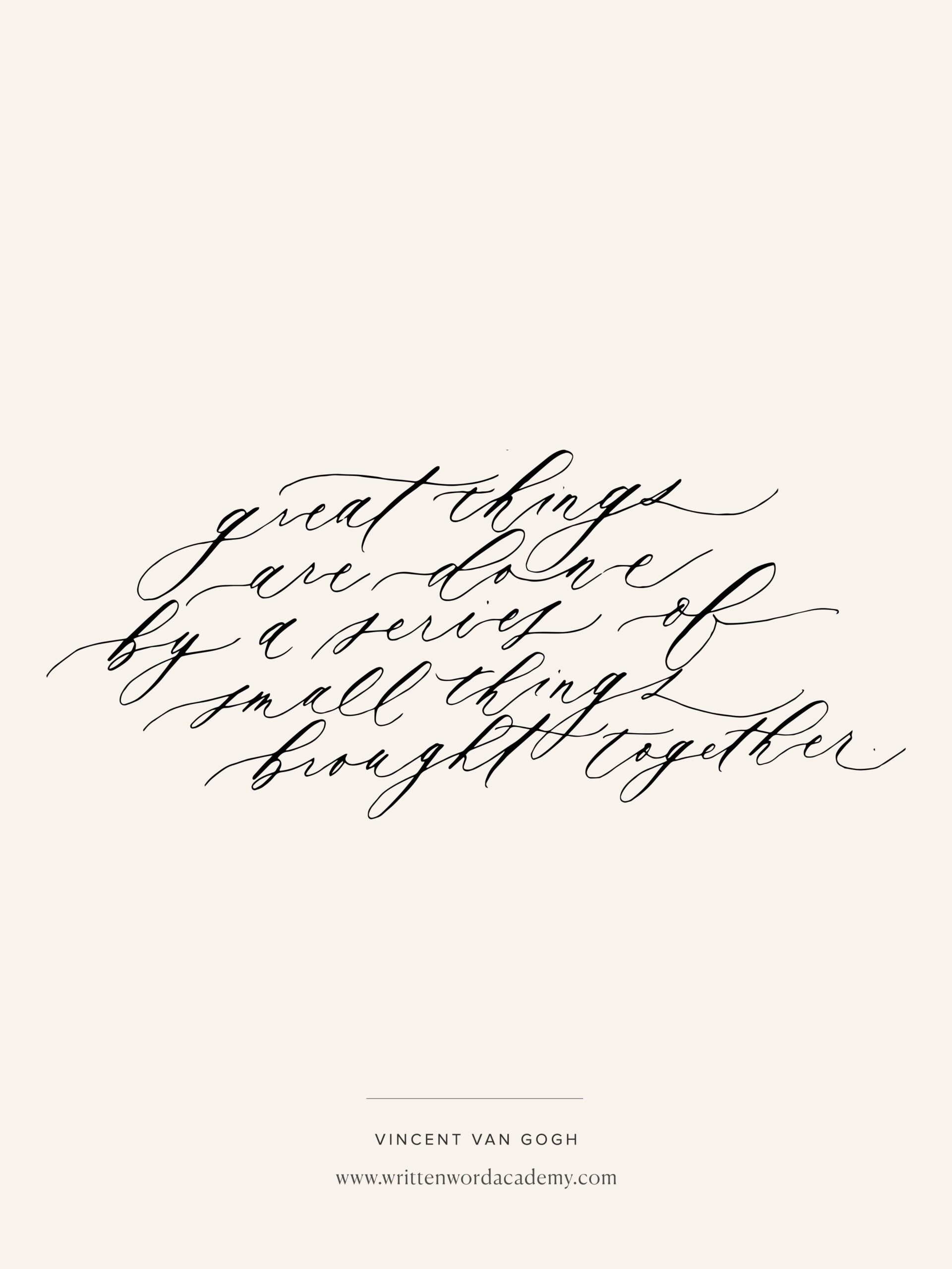 Creative Process for Calligraphy