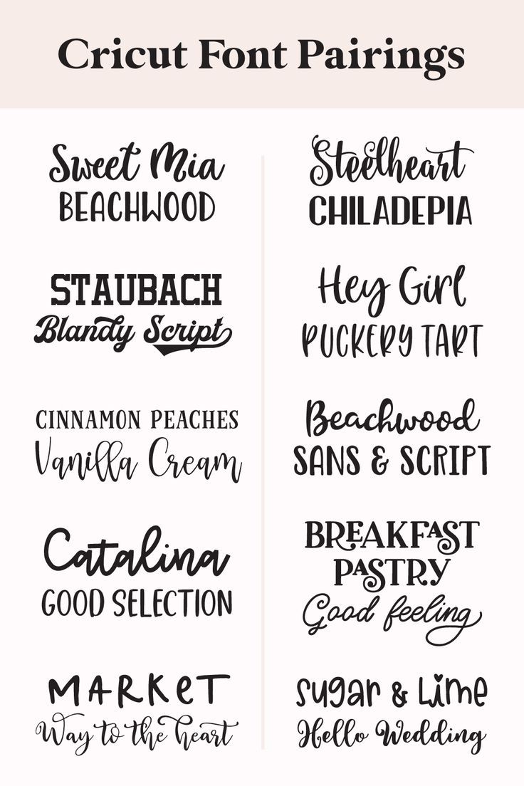 15 Best Cricut Font Pairings That Are Perfect For DIY Craft Projects
