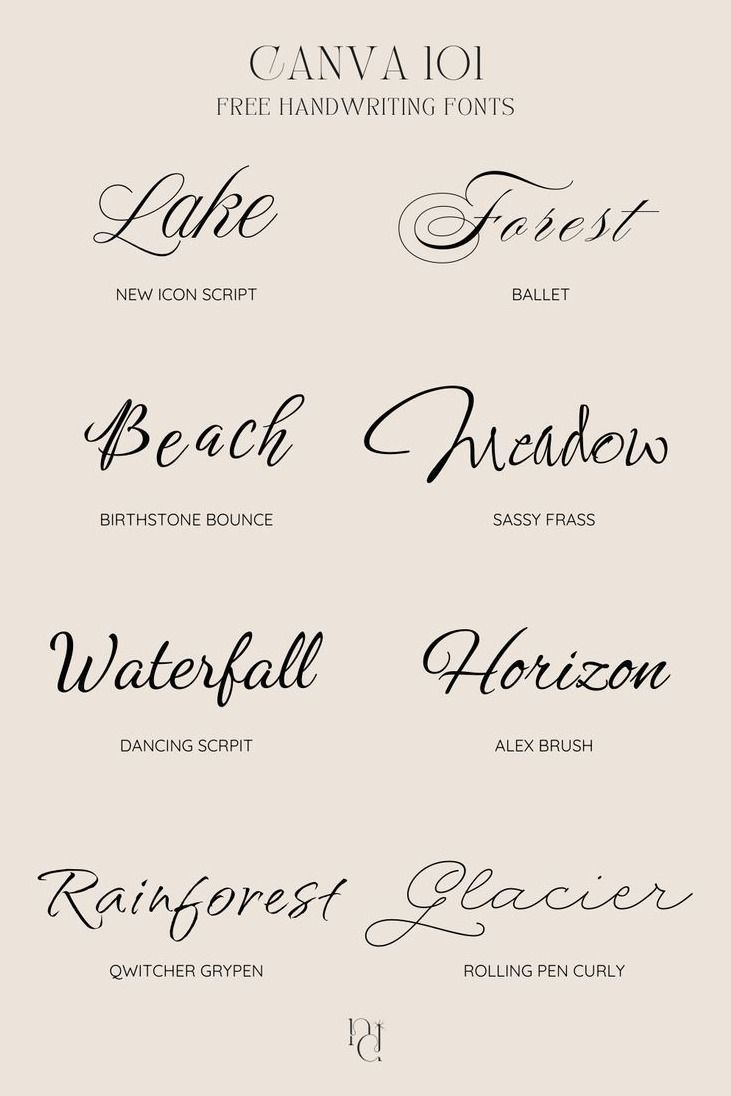 Discover 10 Elegant Fonts Free on Canva for Nature-Inspired Designs, 2025 | Yazı fontları, Yazı tip