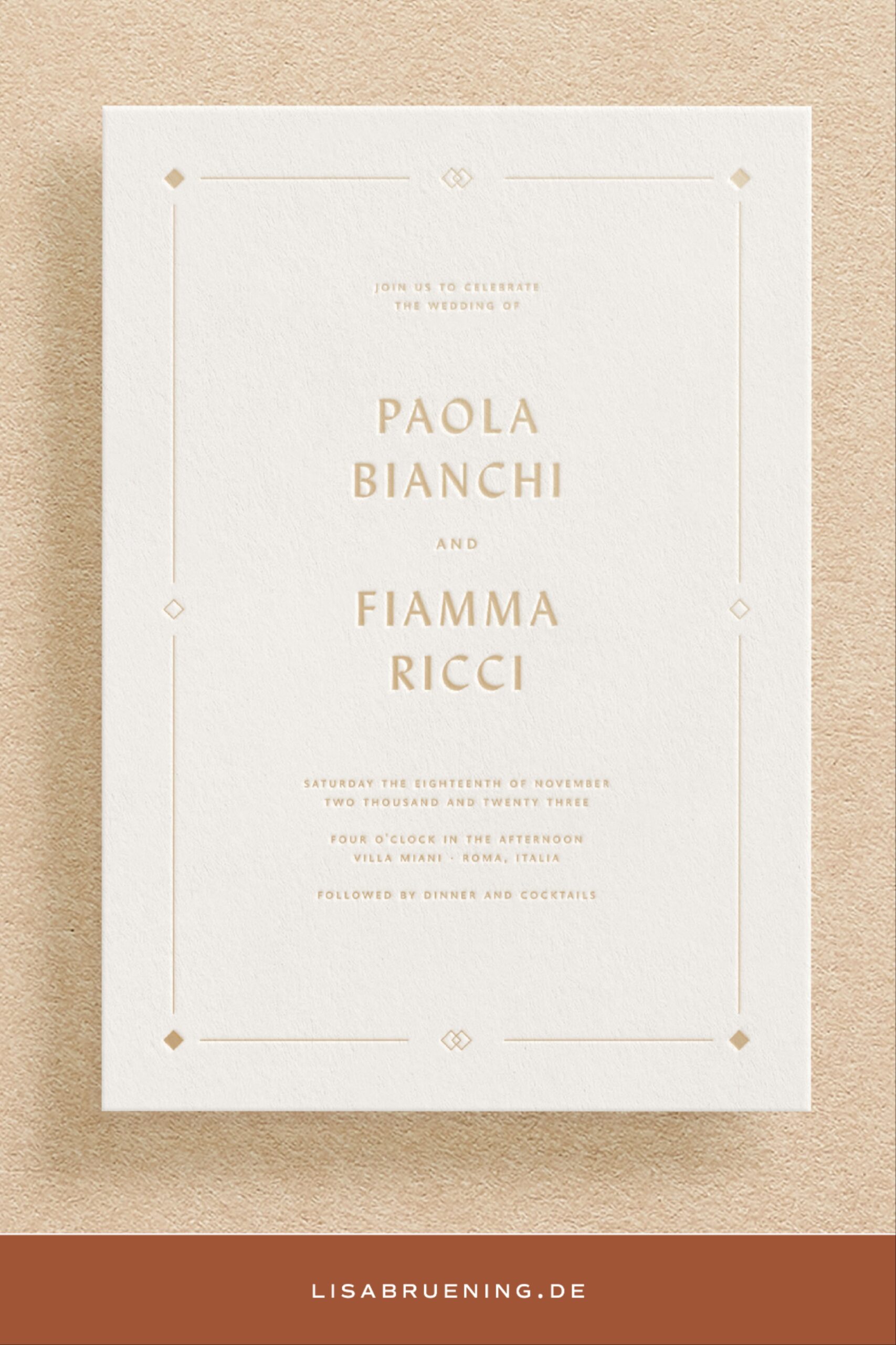 Wedding Invitation Card | The Modern One