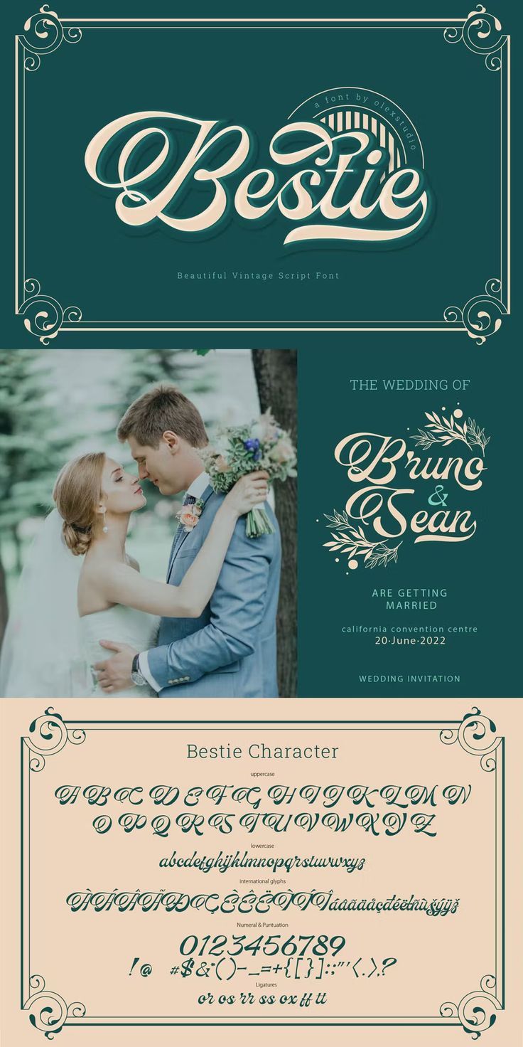 Bestie Vintage Script Font