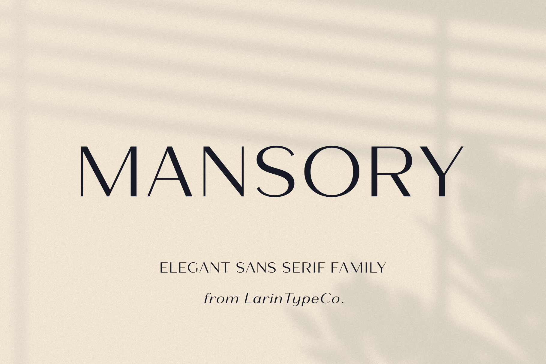 Mansory — Elegant Sans Serif Font Family — Desktop Commercial License