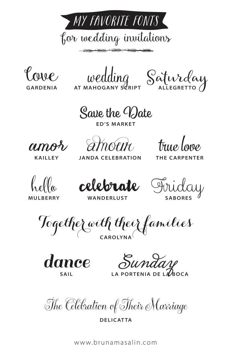 14 Romantic Handwritten Fonts for Stunning Wedding Invitations — Perfect for